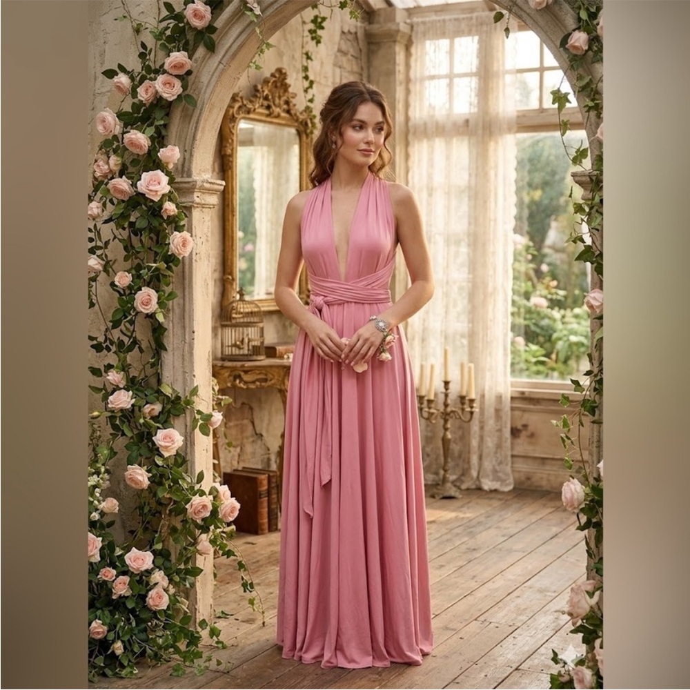 Pink Infinity Maxi Dress Pink